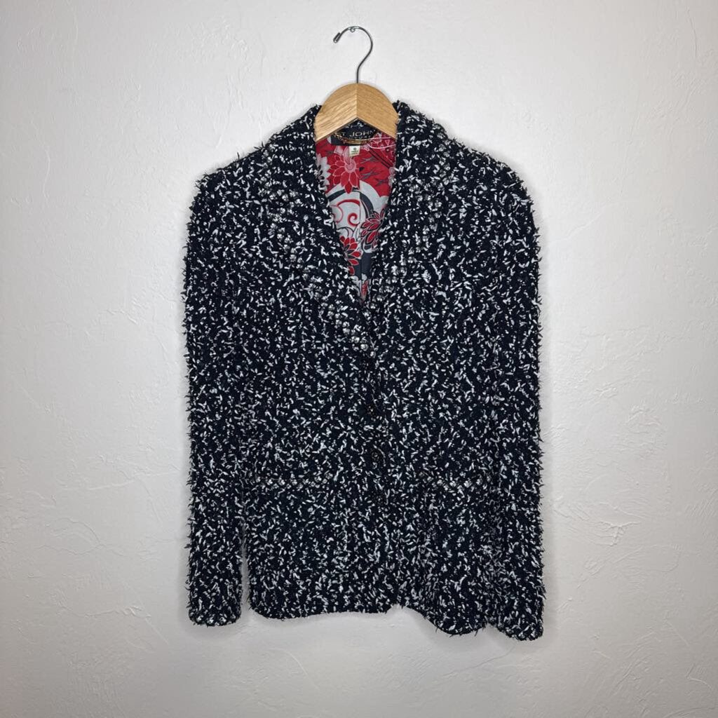 Black White Tweed Blazer