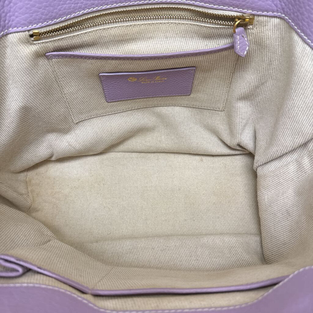 Leather Globe Lavender Large