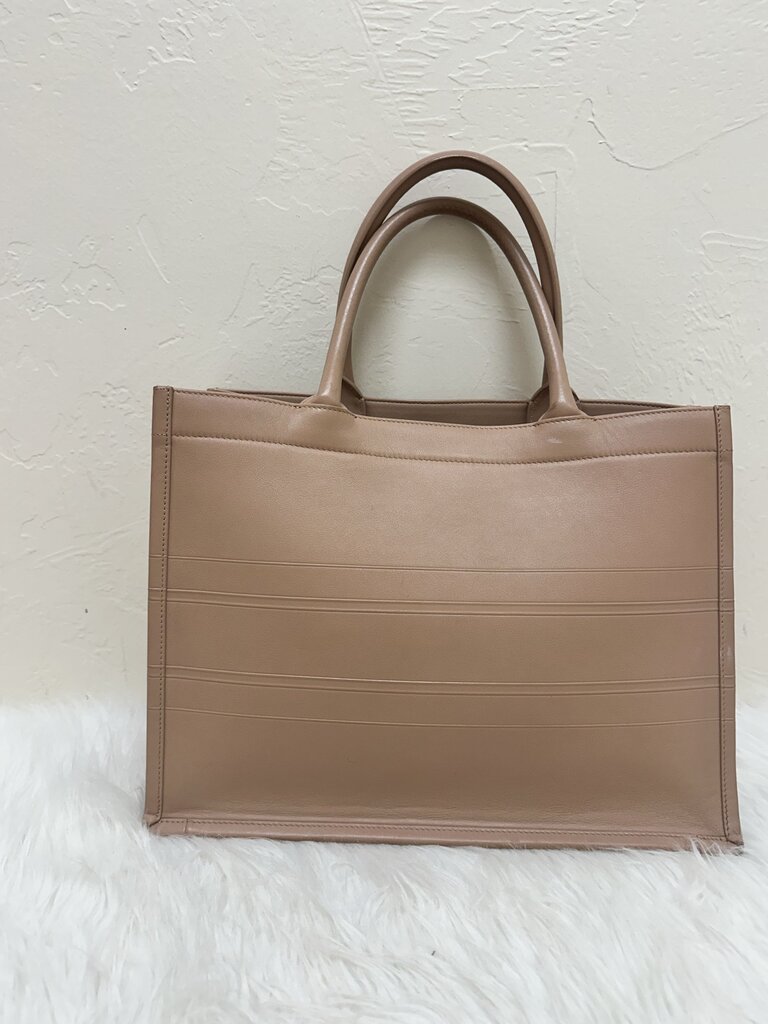 Medium Leather Book Tote