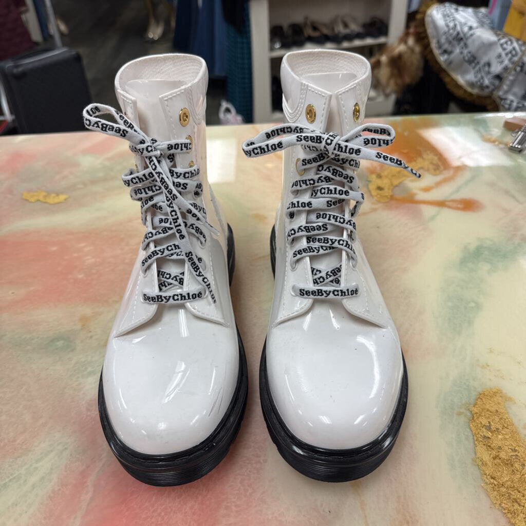 Patent Combat Boots