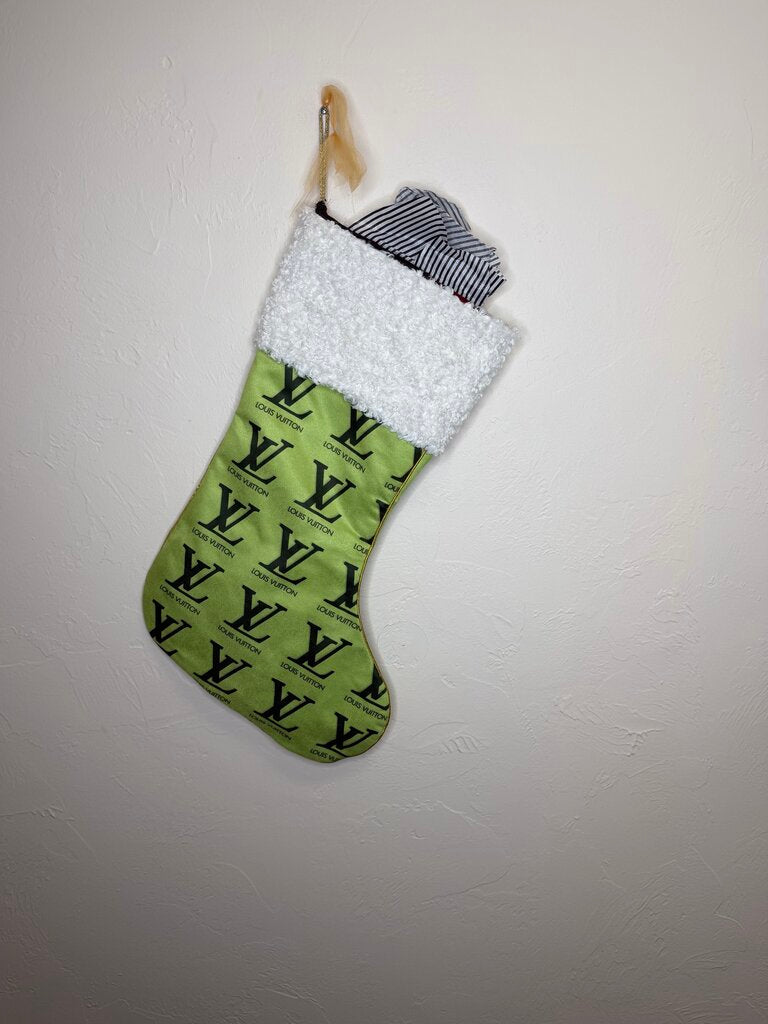 LV White Trim Stocking