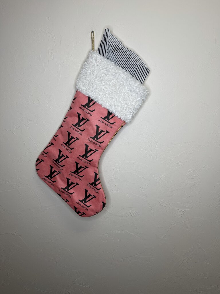 LV White Trim Stocking