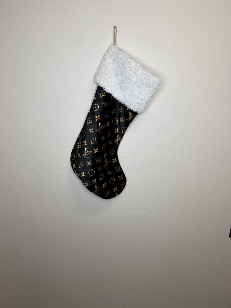 LV White Trim Stocking