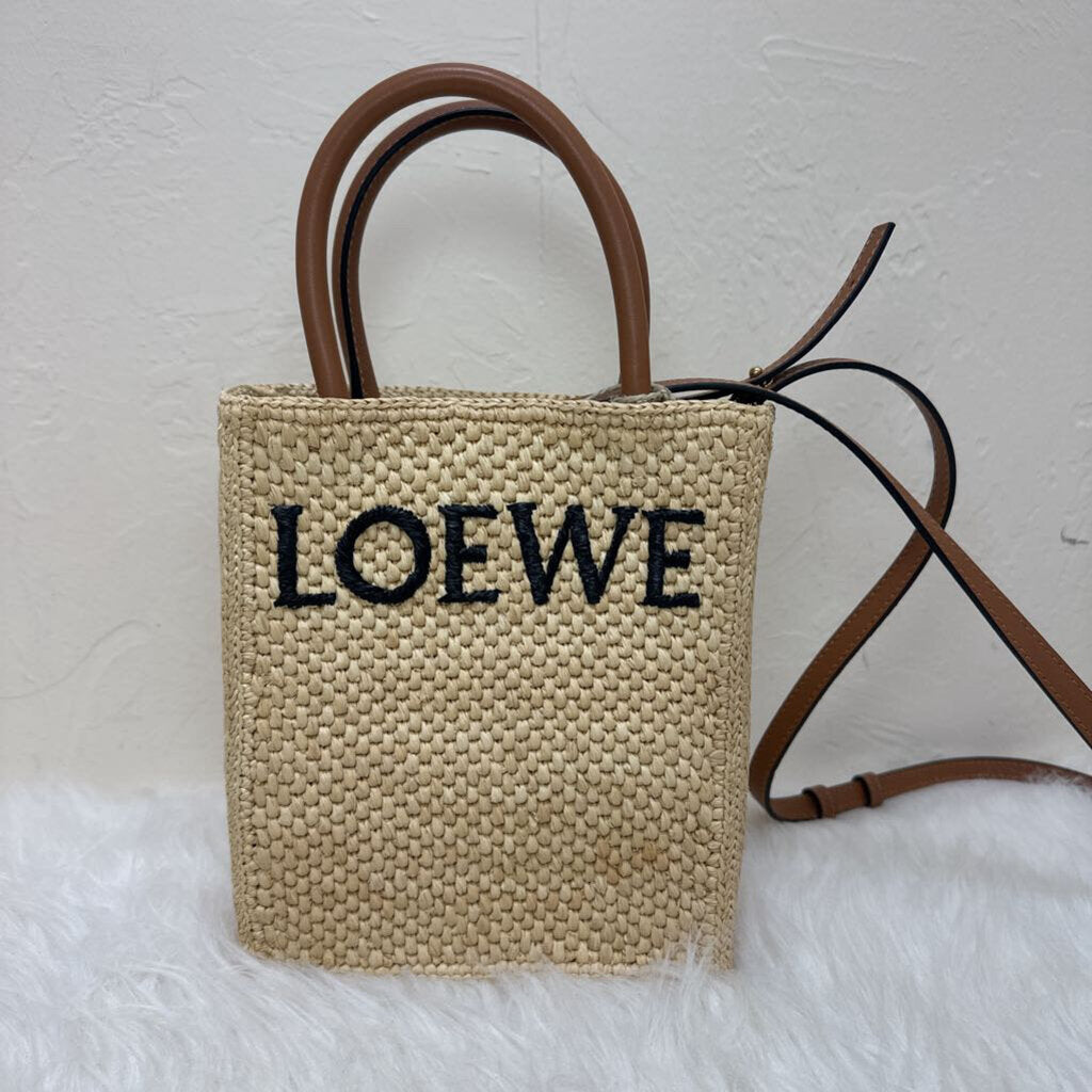 Raffia Tote Crossbody
