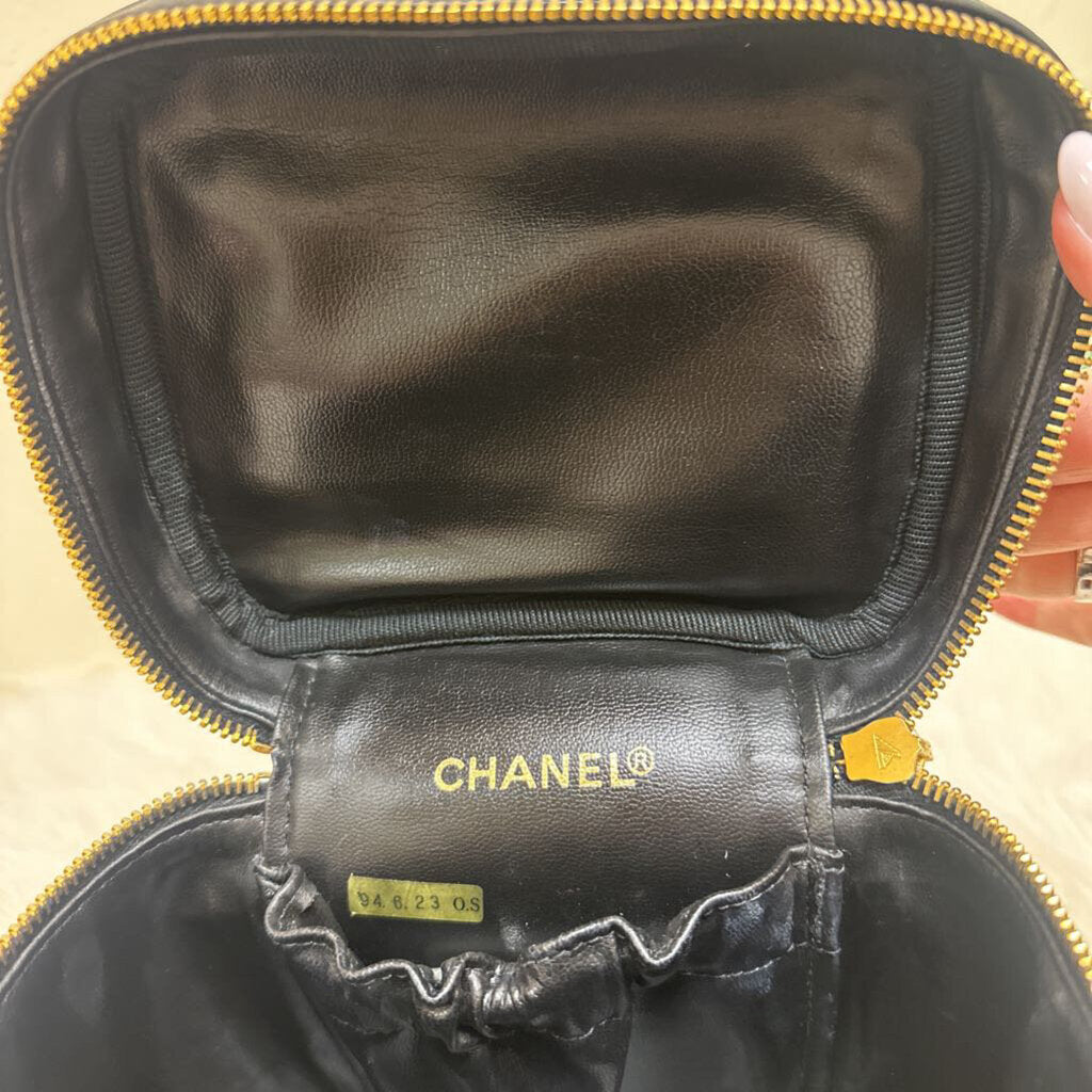 Vintage Lambskin Cosmetic Bag