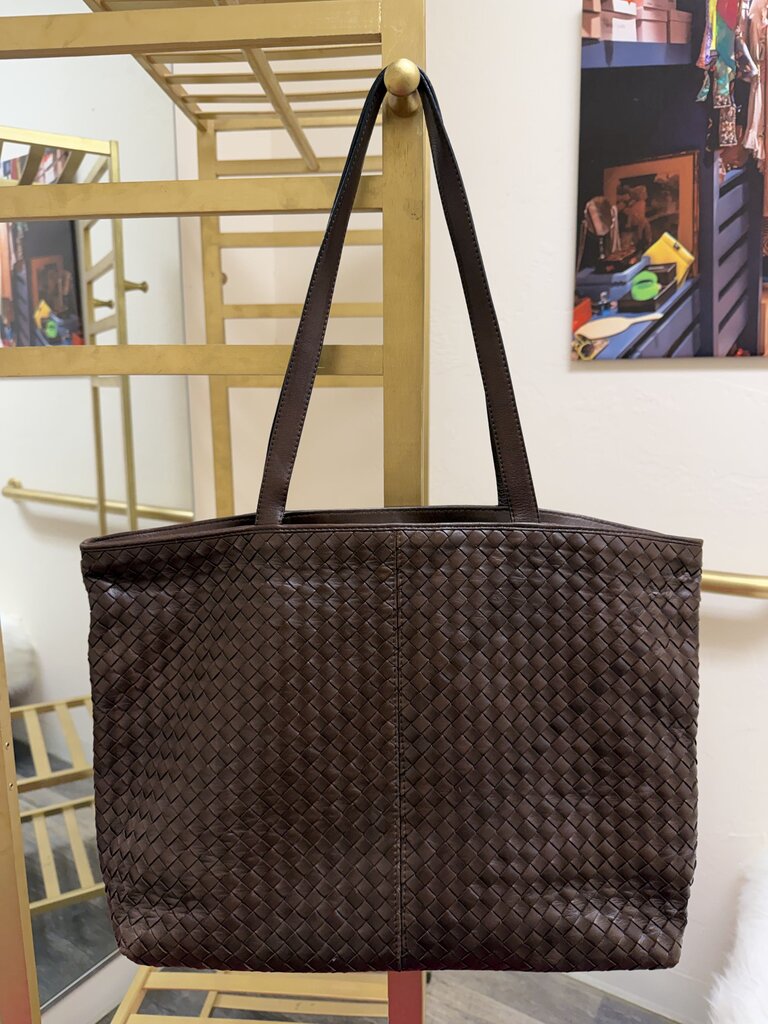 Intrecciato Leather Tote