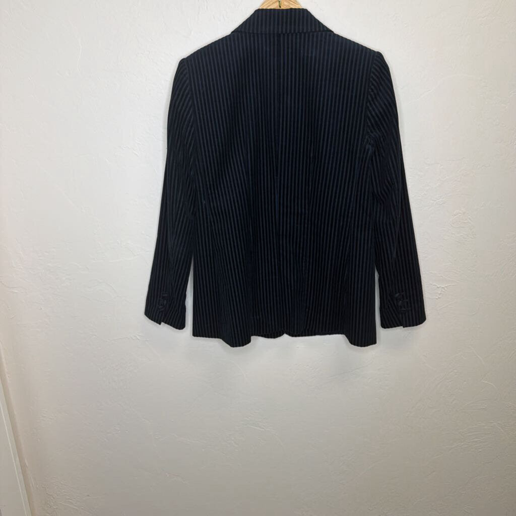 Monochrome Striped 2 Piece Suit Set