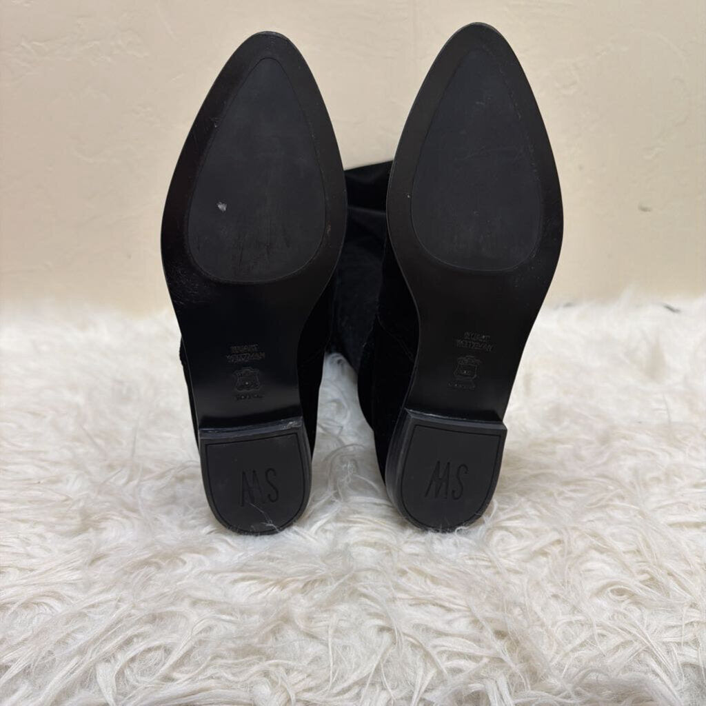 Black Suede Over the Knee Boots