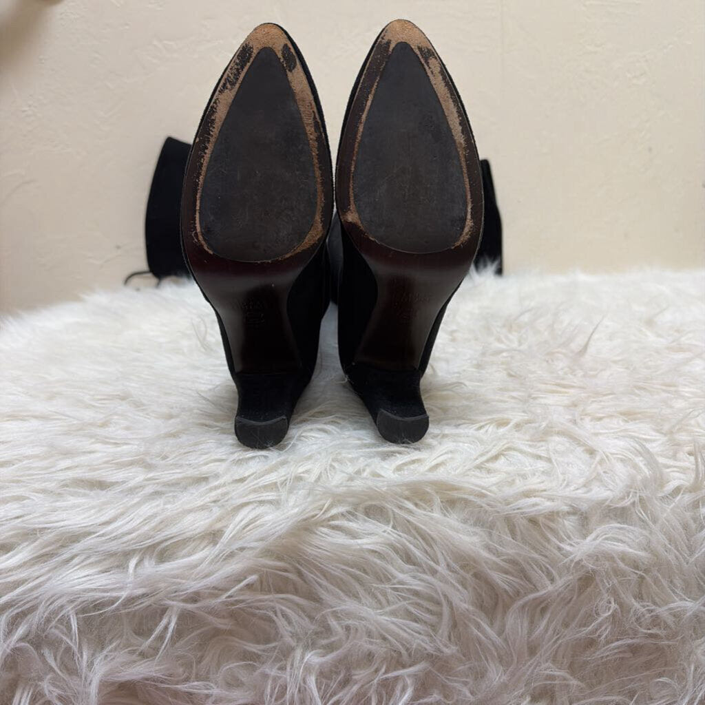 Black Suede Over the Knee Boots