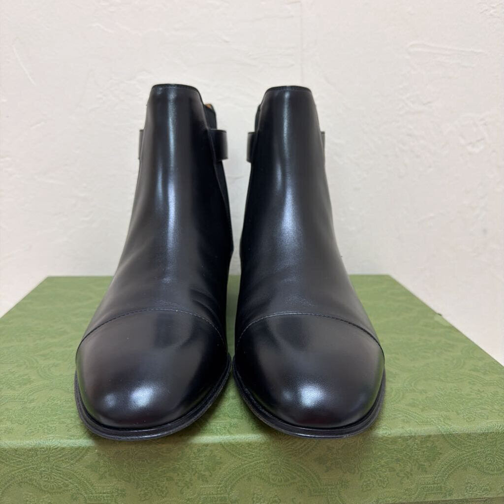 Mens Blondie Leather Buckle Chelsea Boots W/BOX