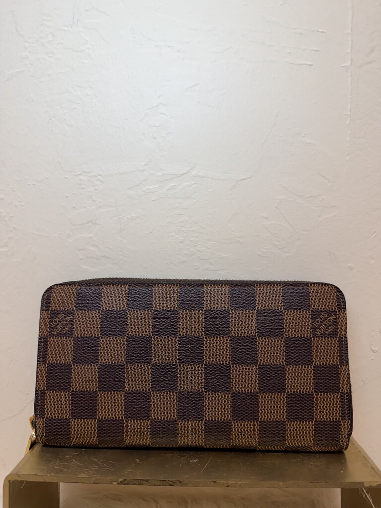 Damier Ebene Zip Around Wallet
