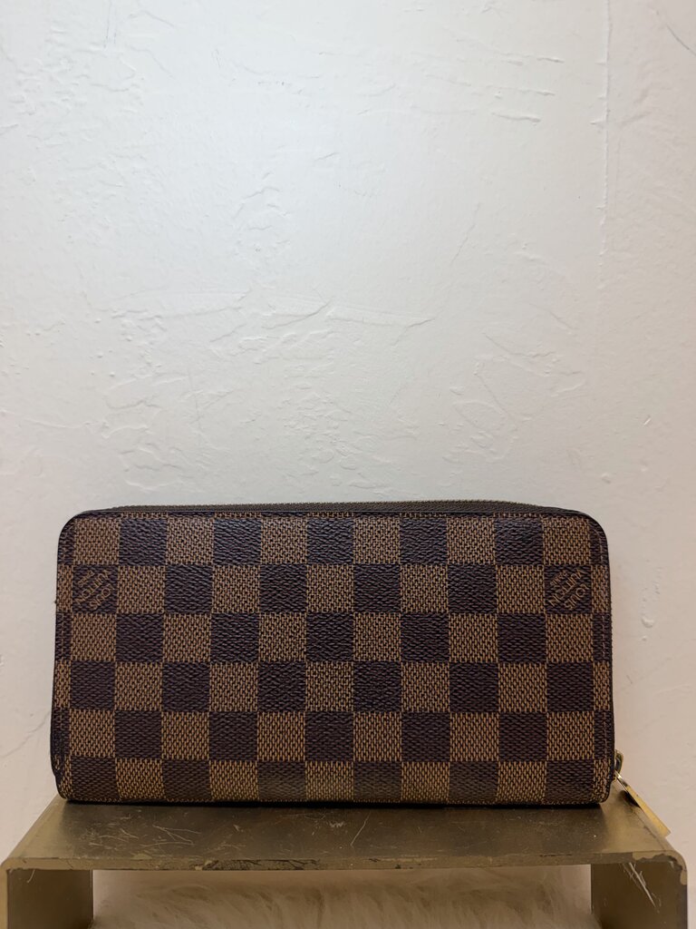 Damier Ebene Zip Around Wallet