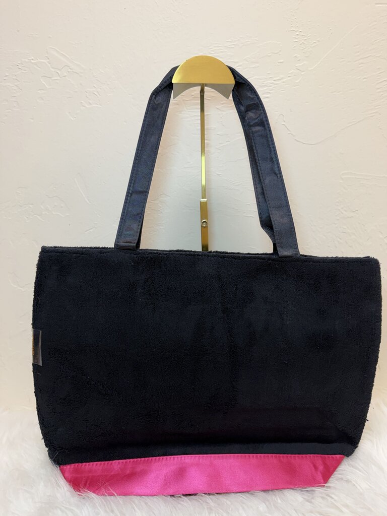 Black Pink Fuzzy Tote GWP