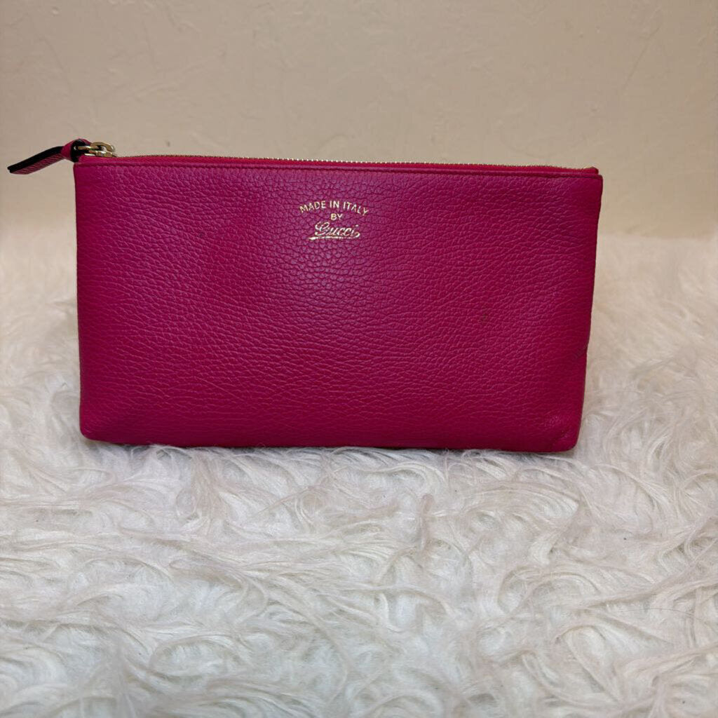 Pink Leather Pouch
