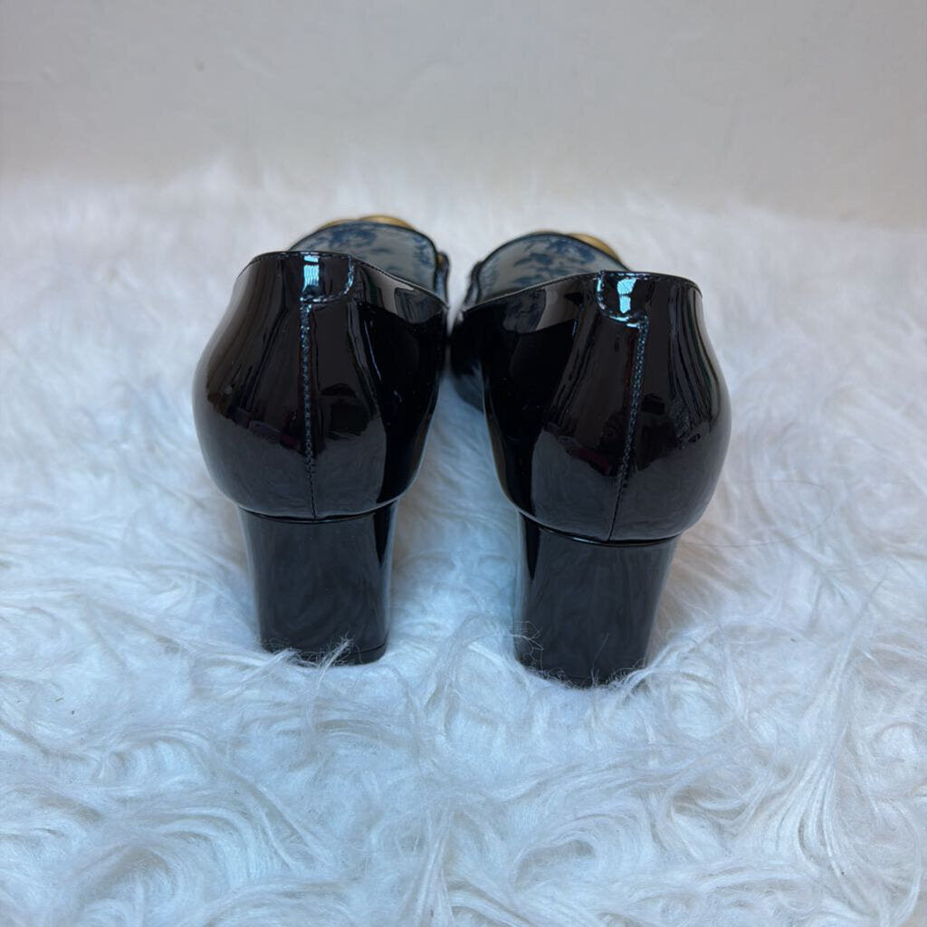 GG Black Patent Loafers