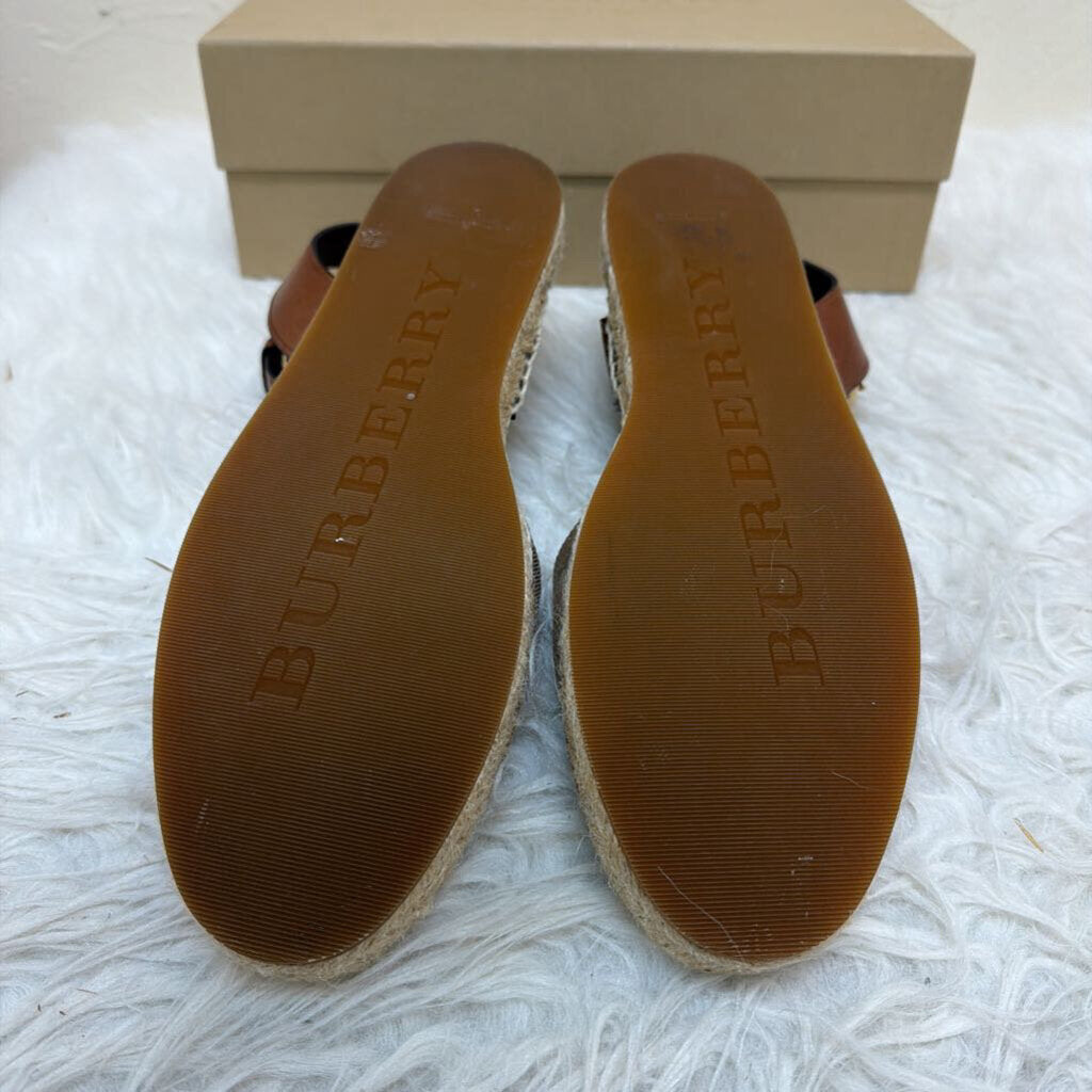 Burberry Plaid Espadrille Sandals