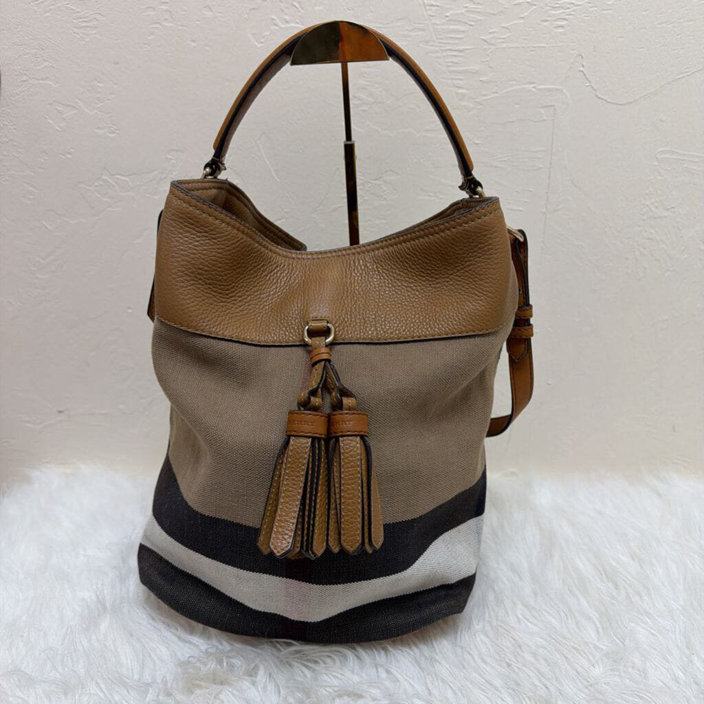 Ashby Tassel Medium Canvas and Calfskin leather