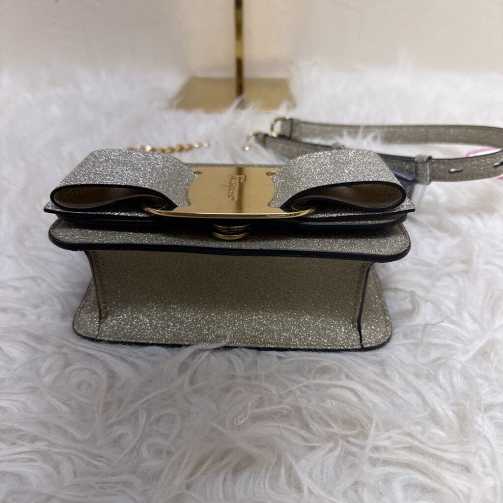 Gold Glitter Vara Rainbow Bag