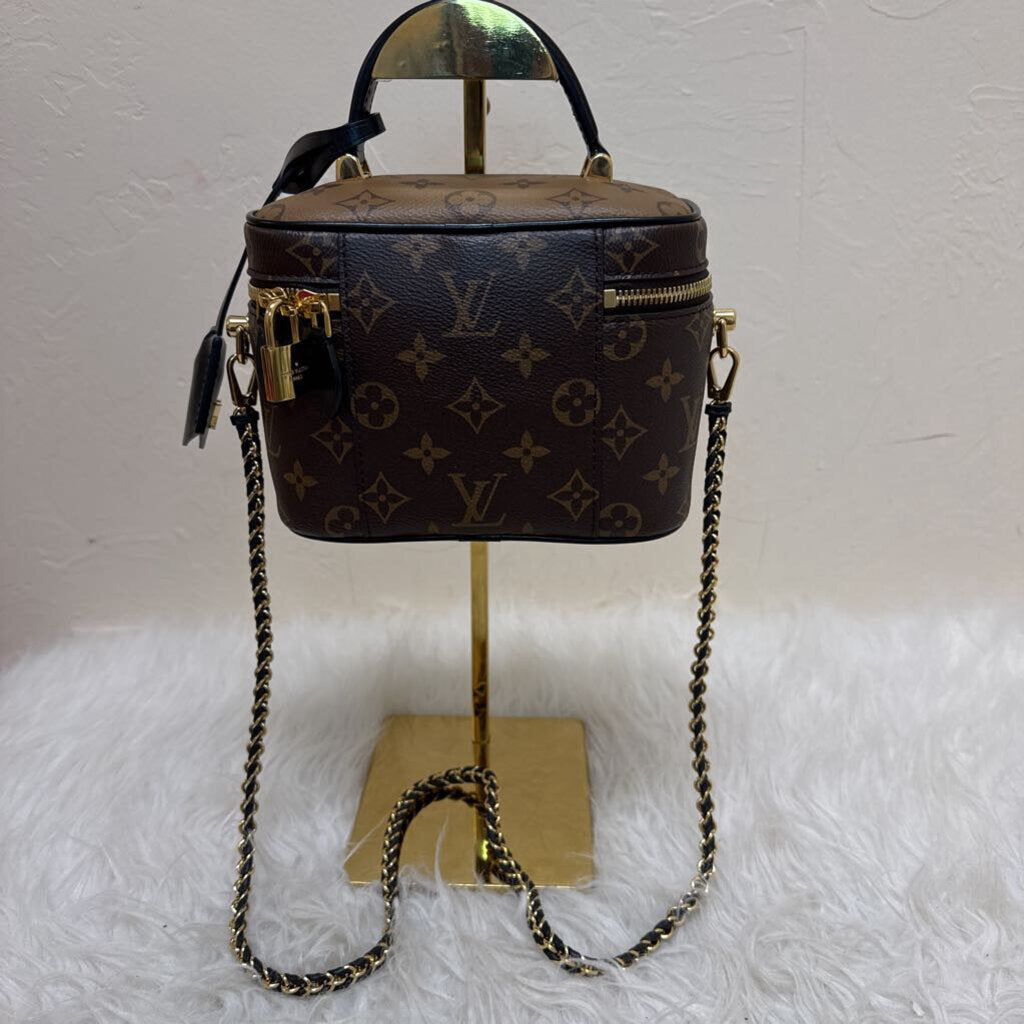 Reverse Monogram Vanity PM w/ Braided chain
