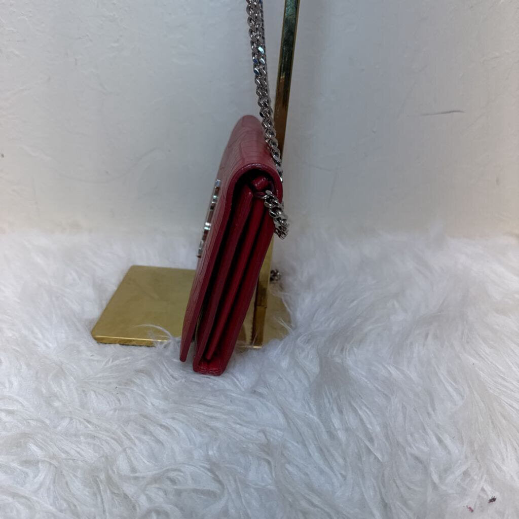 Kate Crocodile Leather Chain Wallet