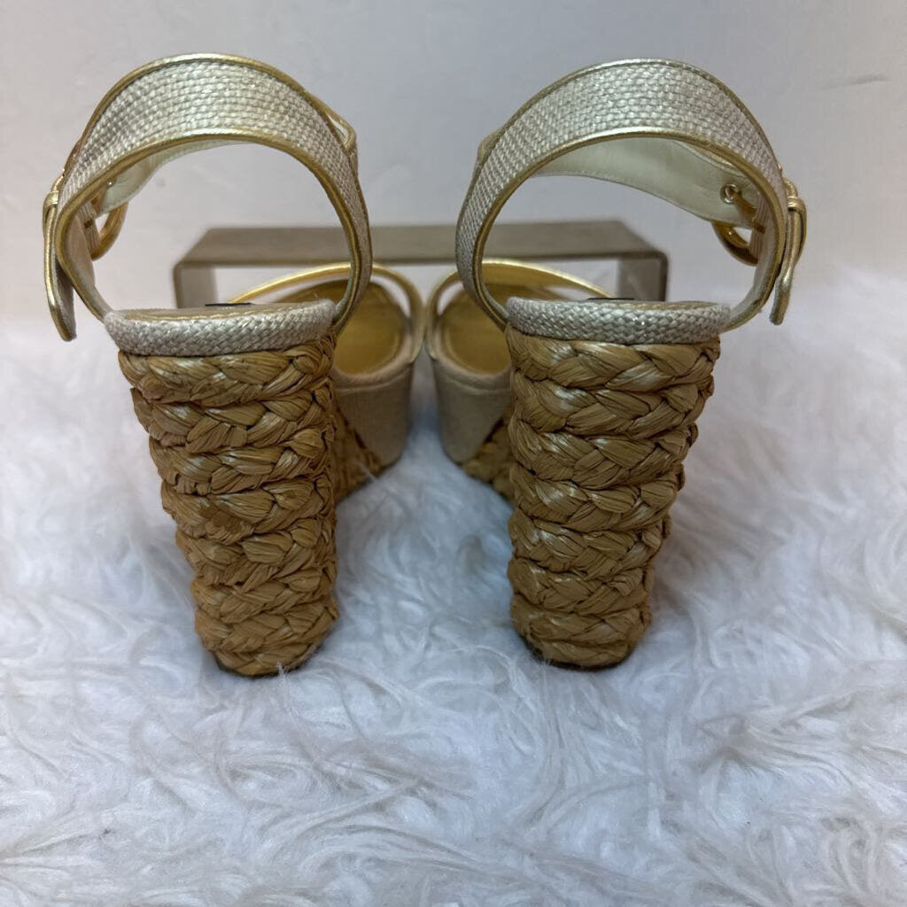 Helios Raffia Wedges