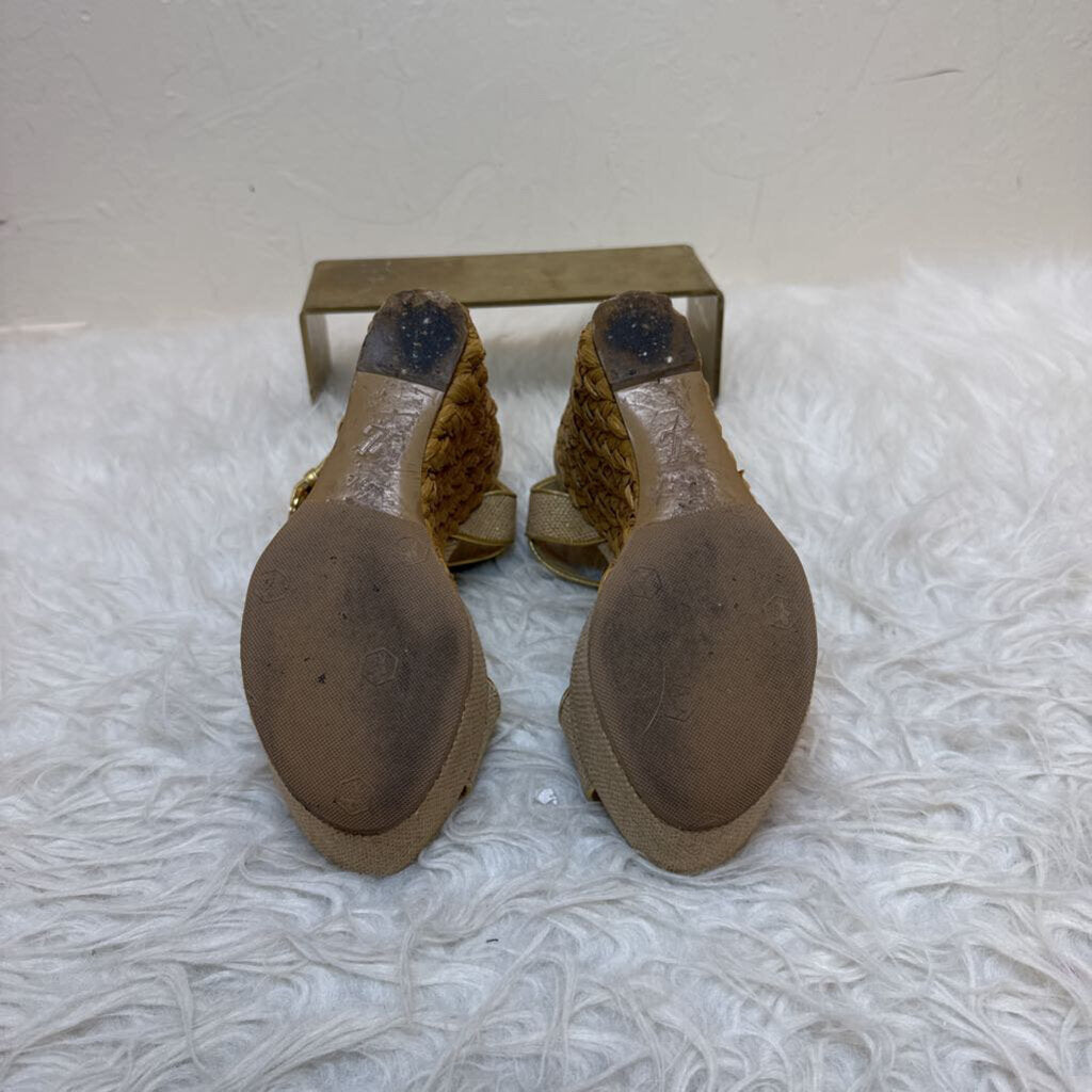 Helios Raffia Wedges