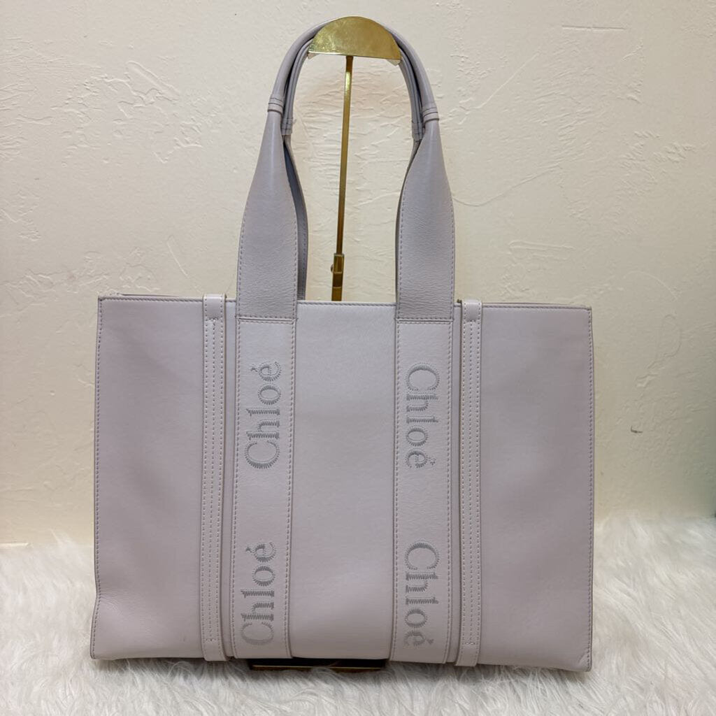 Large Woody Leather Tote