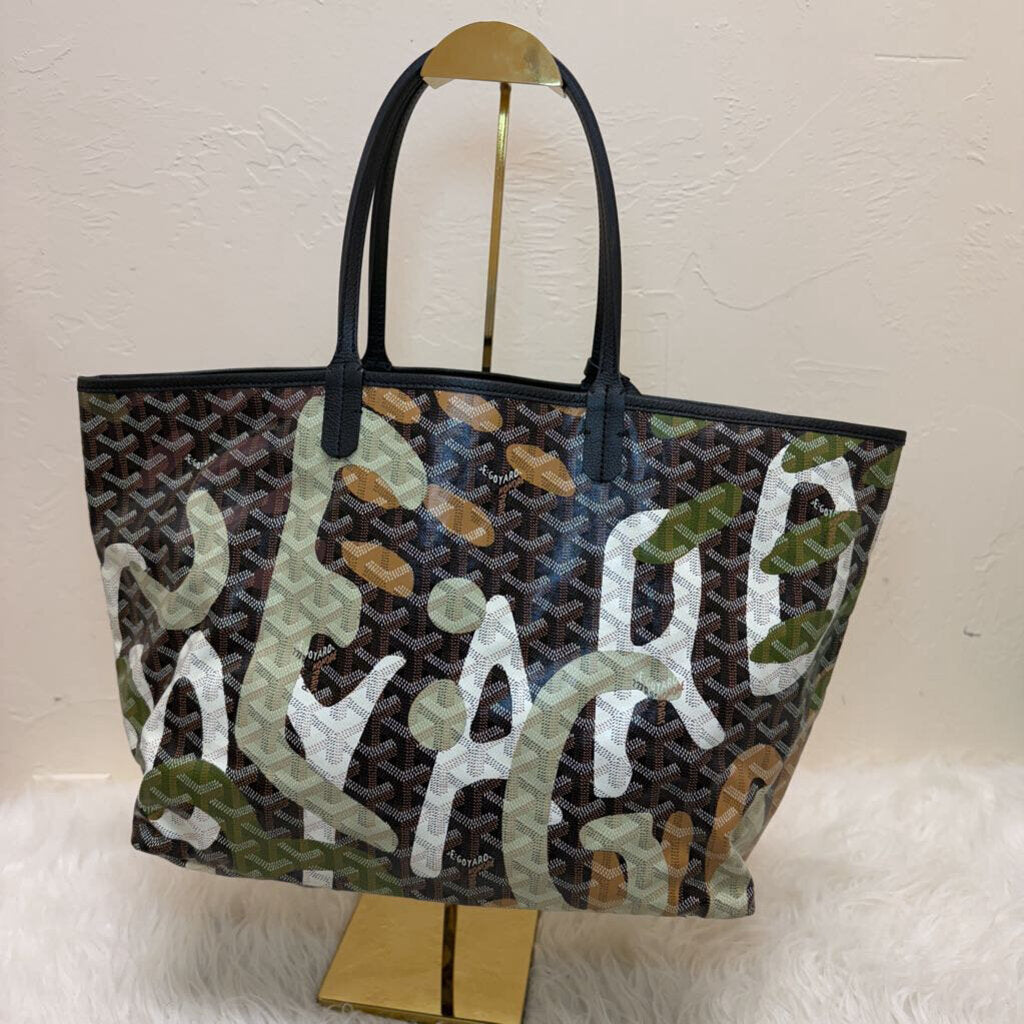 Goyardine Saint Louis Lettres Camouflage PM w/ Pouchette
