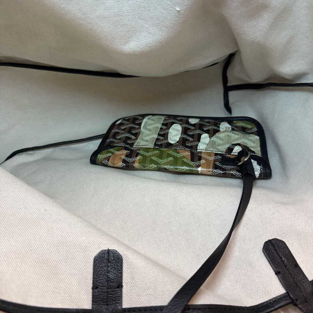 Goyardine Saint Louis Lettres Camouflage PM w/ Pouchette