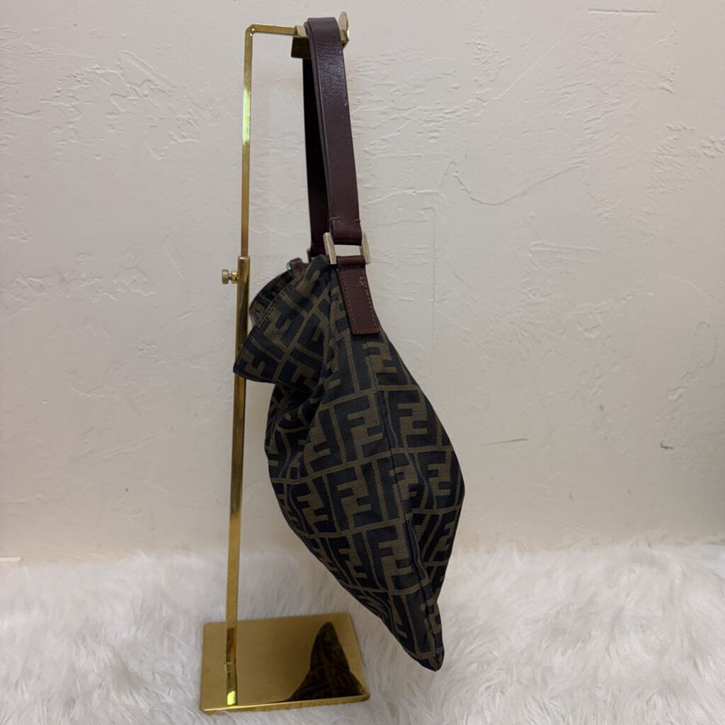 Zucca Canvas w/ Brown Leather Trim