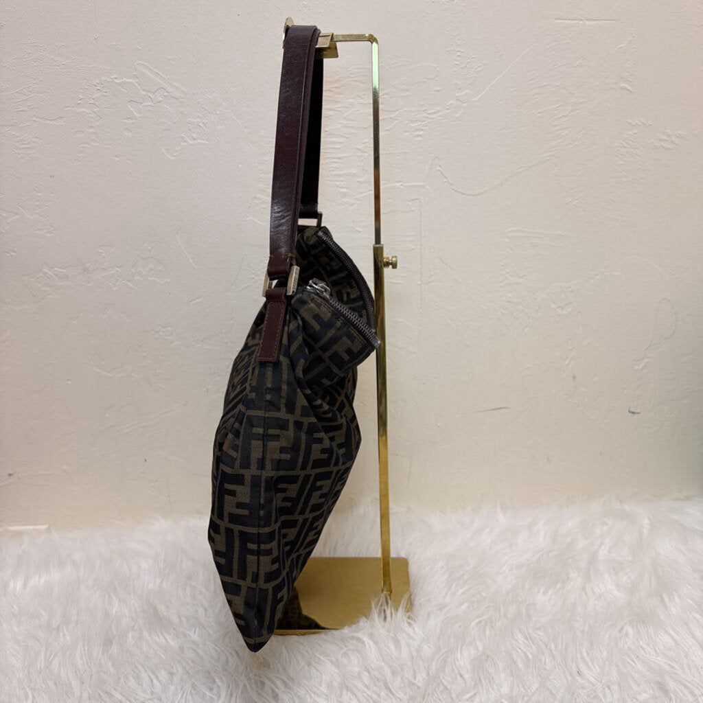 Zucca Canvas w/ Brown Leather Trim