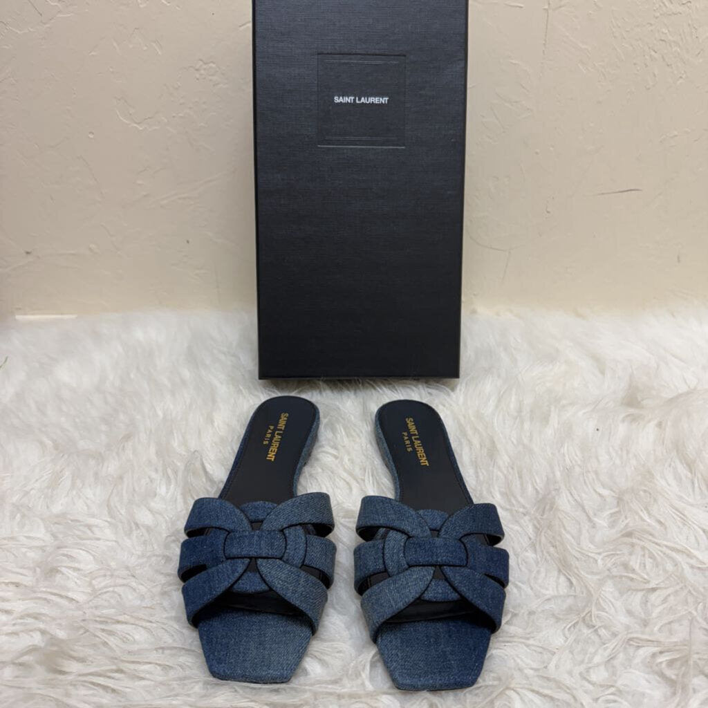 Tribute Denim Slides
