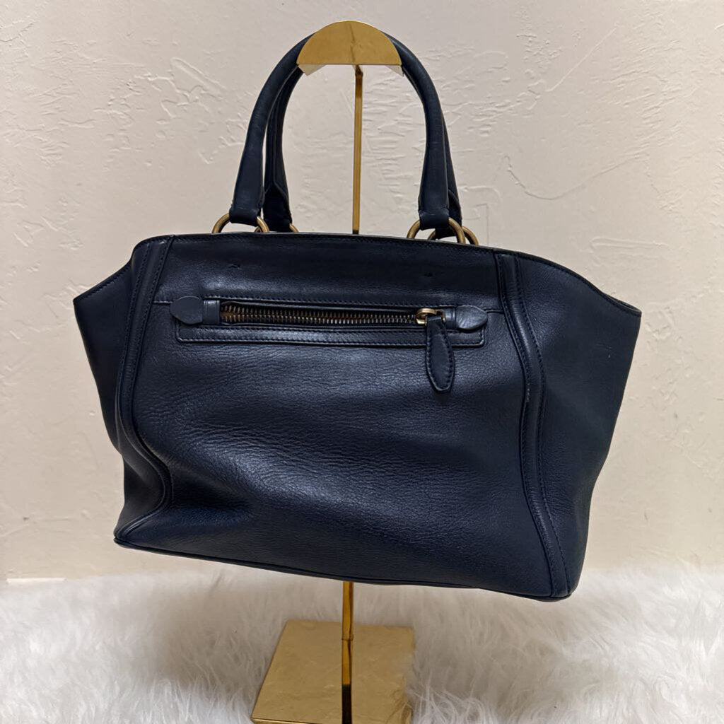 City Calf Lether Double Handle Shopping