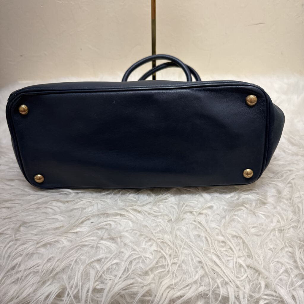 City Calf Lether Double Handle Shopping