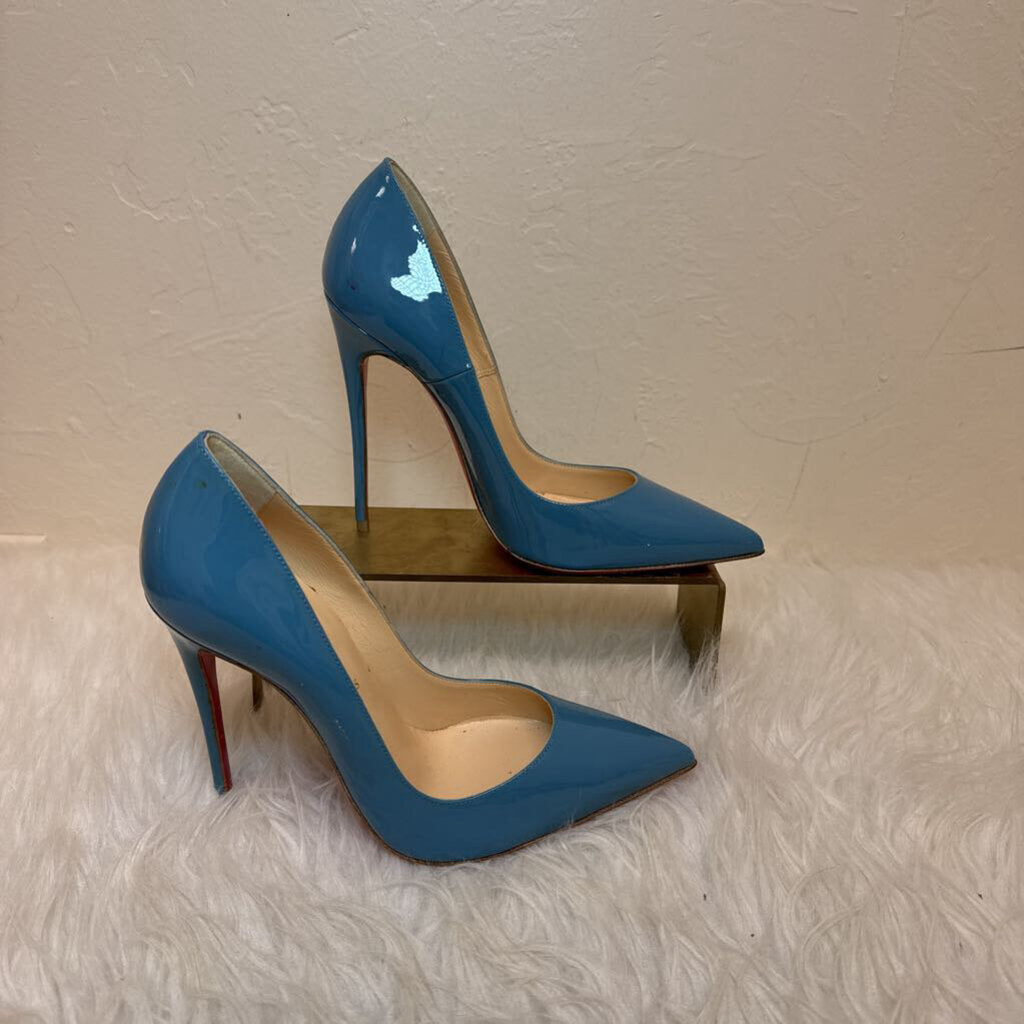 So Kate Blue Patent Leather