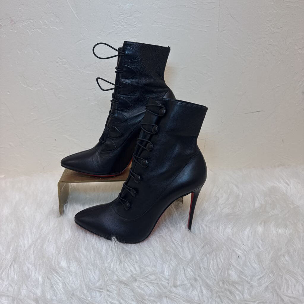 French Tutu Leather Booties