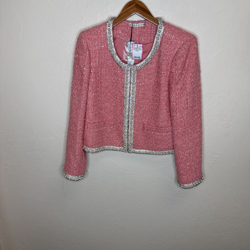 Pearl Embellished Box Jacket