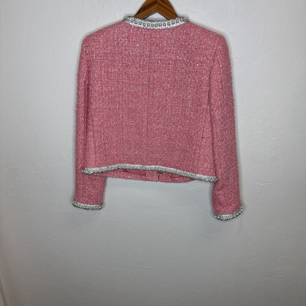 Pearl Embellished Box Jacket