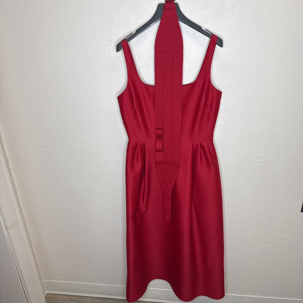 Mid Length Flared Dress w Belt NWT