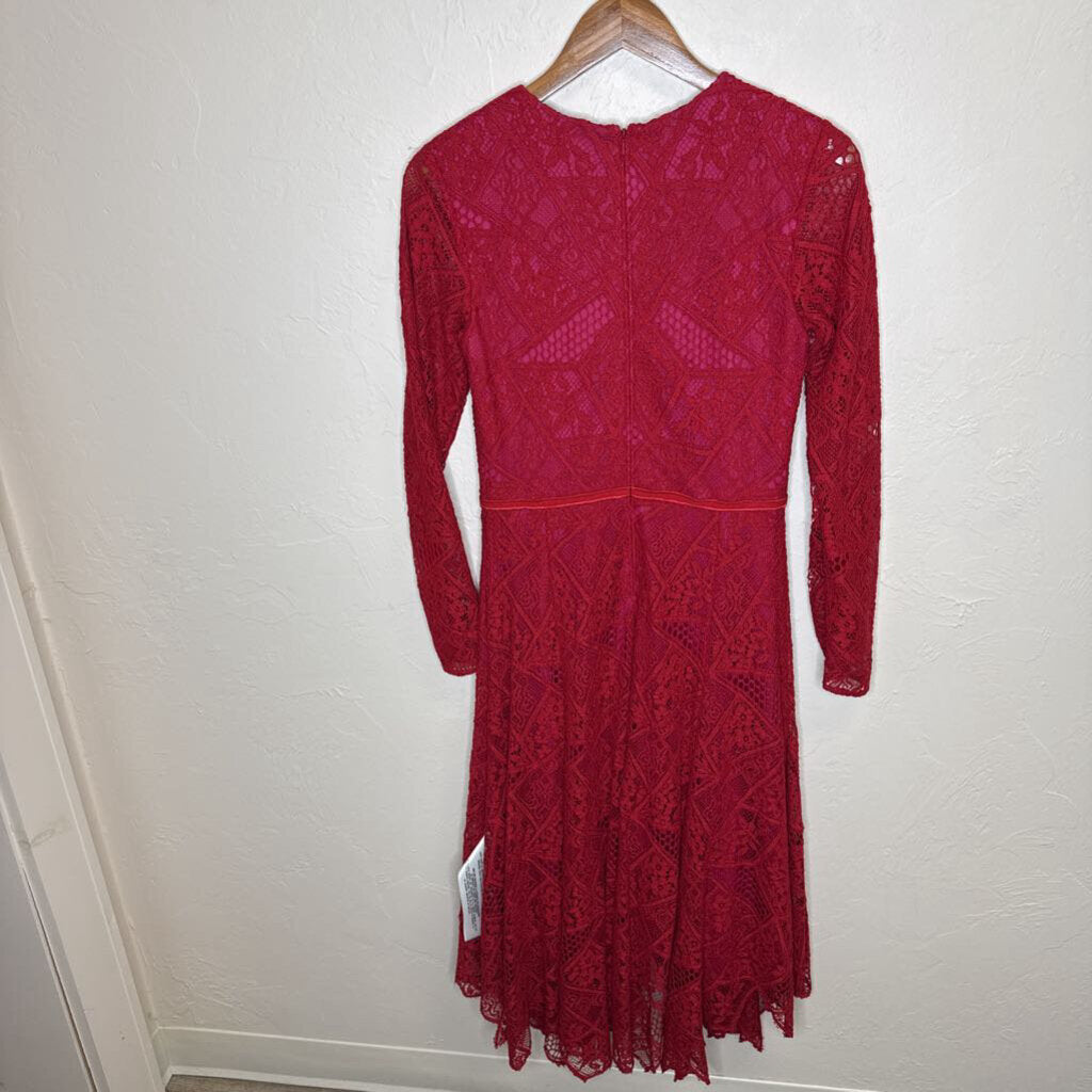 Red Lace w/ Pink Sheath