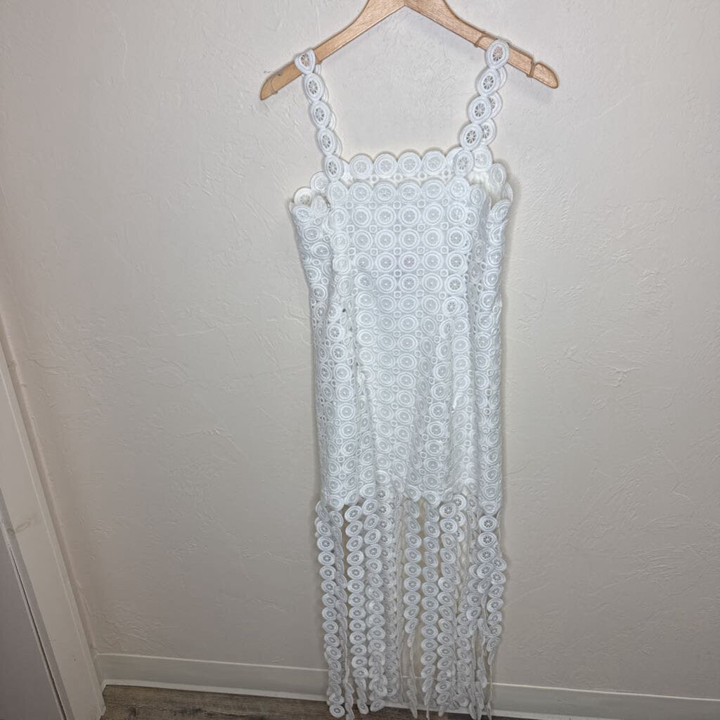 White Lace Overlay Crop Top