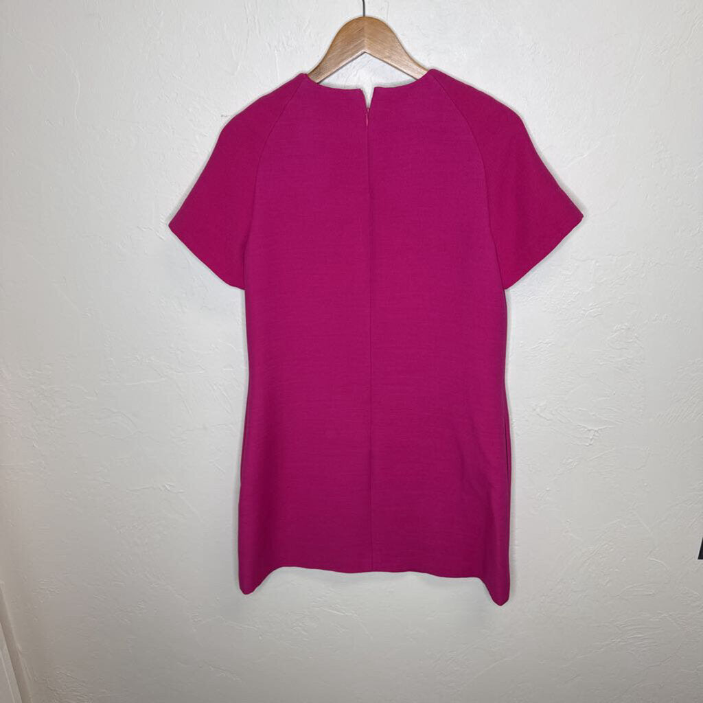 Pink Wool Mini Dress w/ Bee & CD Logo