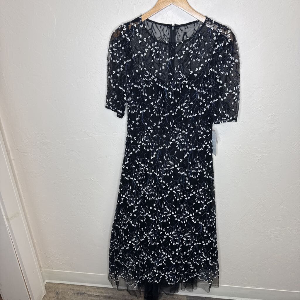 Black Formal Gown Assymetrical Hem NWT