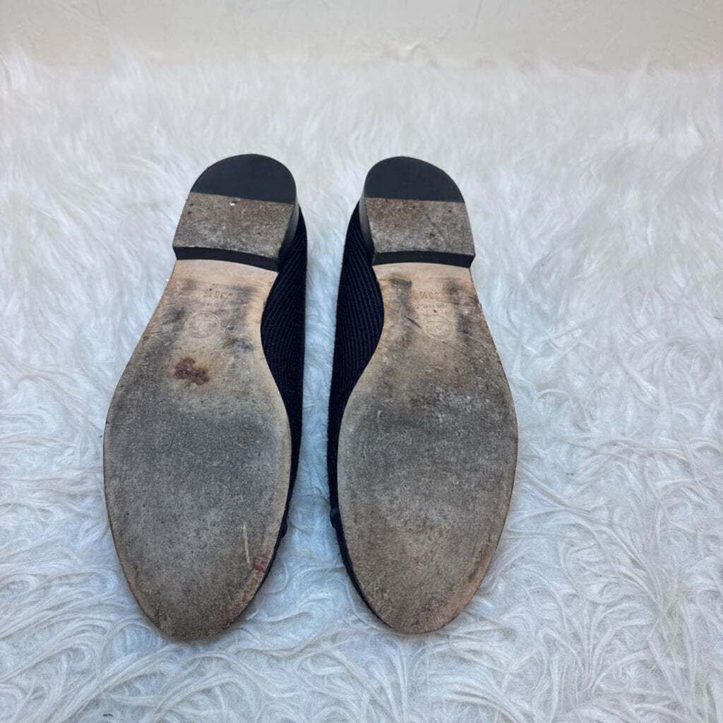 Navy Corduroy Ballet Flats