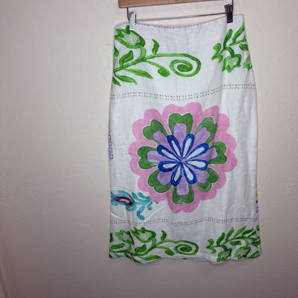 Floral Crop Top & Skirt