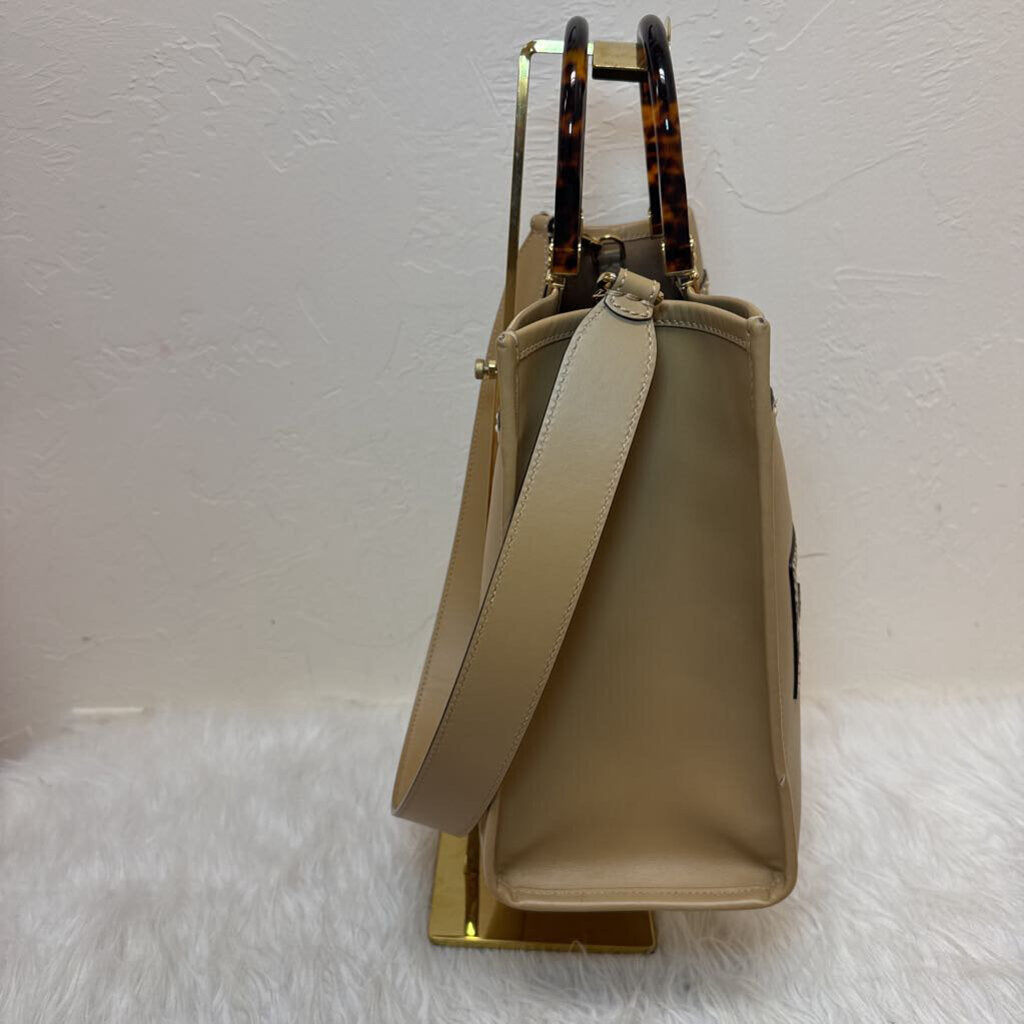 Snakeskin Logo Sunshine Shopper Tote