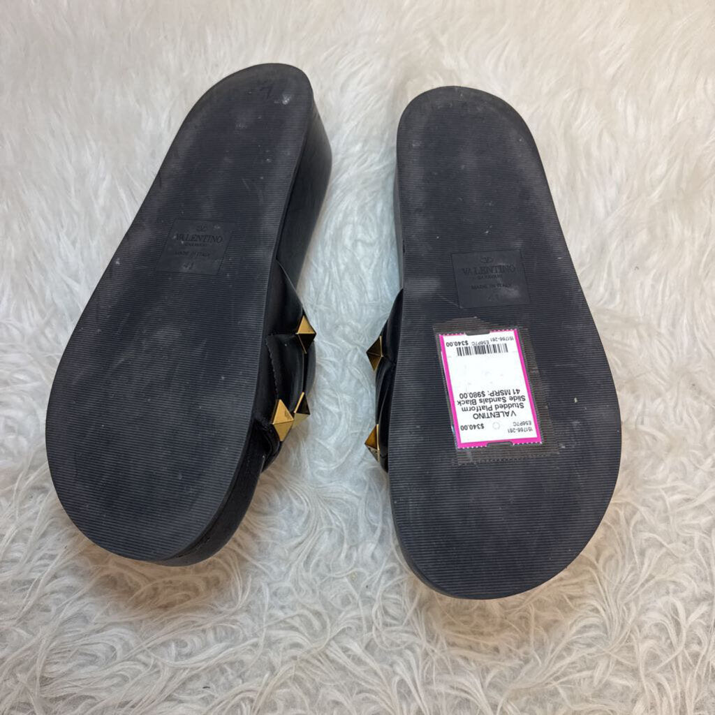 Studded Platform Slide Sandals