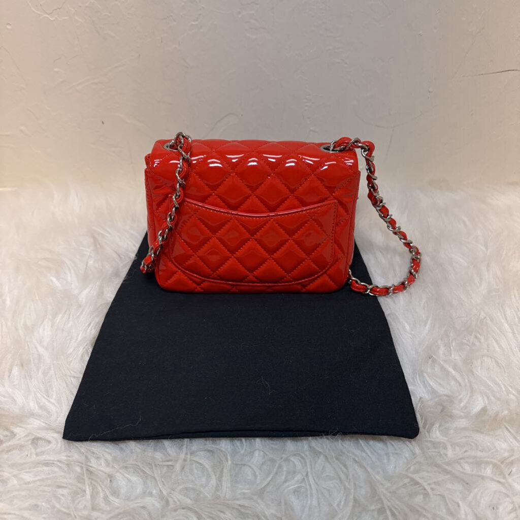 Mini Classic Flap Bag in Patent Leather