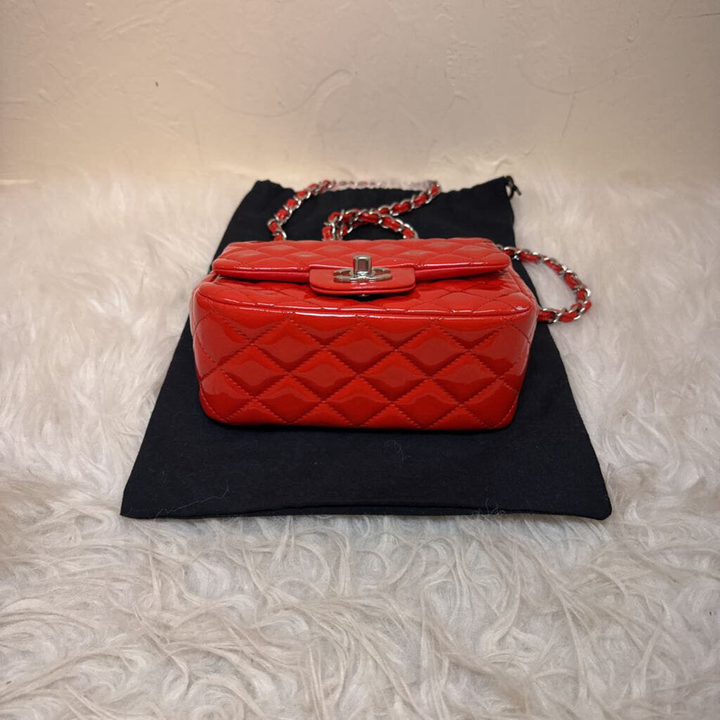 Mini Classic Flap Bag in Patent Leather