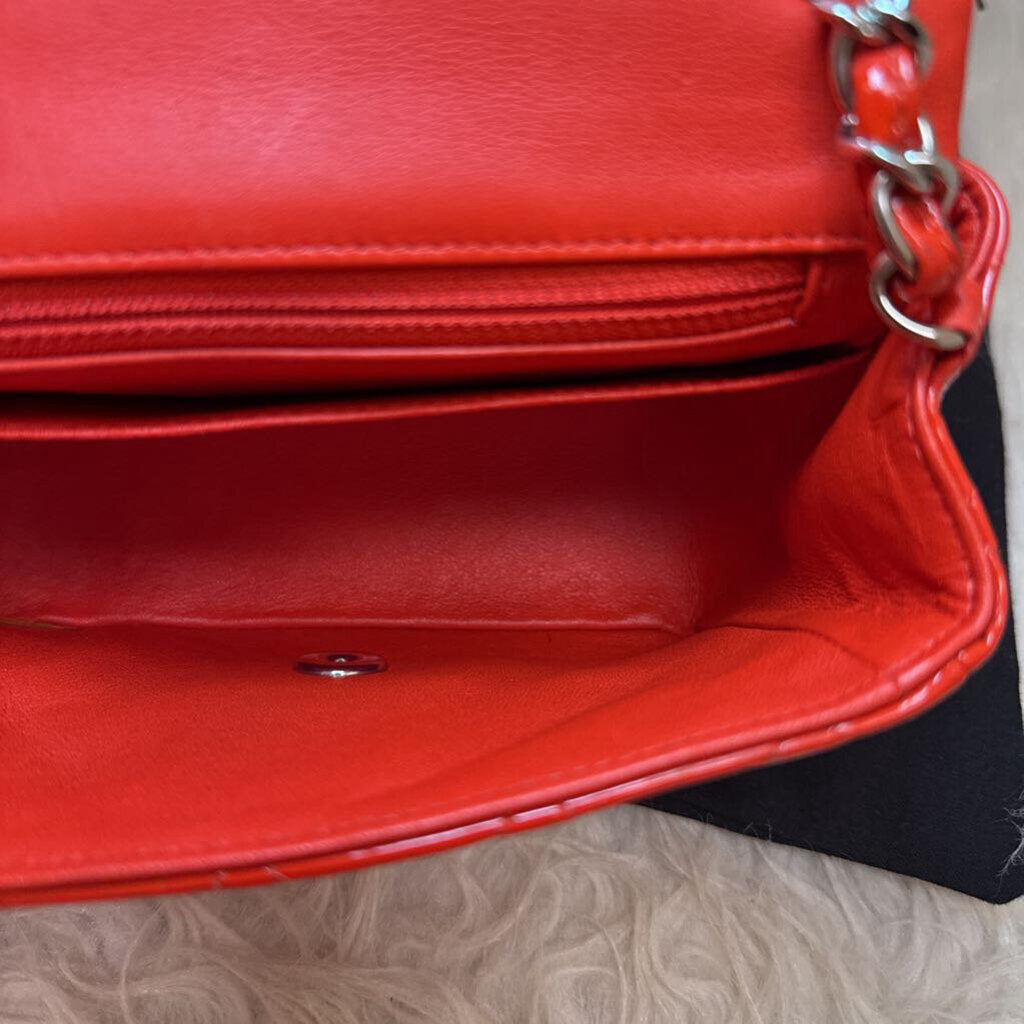Mini Classic Flap Bag in Patent Leather
